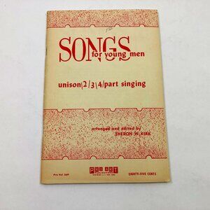 Songs for Young Men unison/2/3/4 part singing Paperback 1956 Vintage
